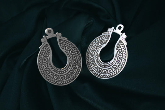 Boucles d'oreilles argent inspirées du style bohème